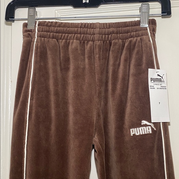 Puma Chestnut Velour Tracksuit Set - Picture 4 of 16